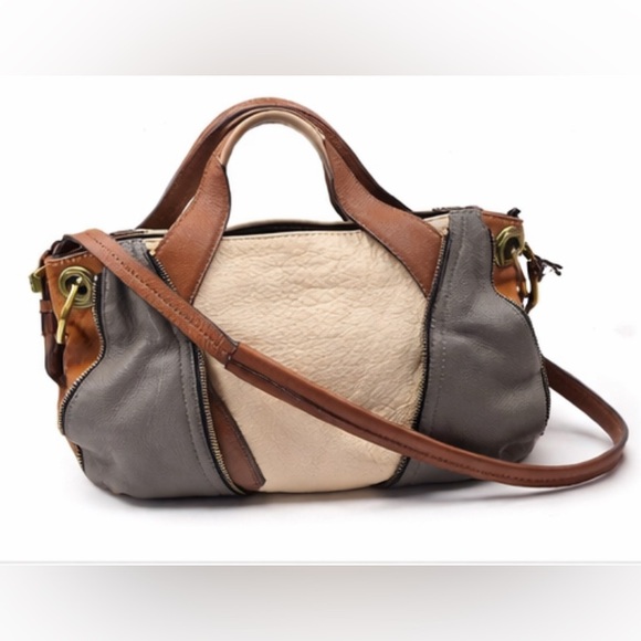 OrYany Two-Tone Leather Handbag - Picture 3 of 10